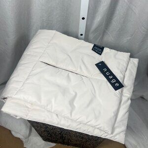 NWT Nauge Down Filled Pull Through Scarf in Cream